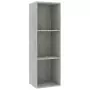 Libreria/Mobile TV Grigio Cemento 36x30x114 cm in Truciolato