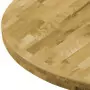 Piano del Tavolo Legno Massello di Rovere Circolare 44mm 900mm