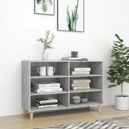 Credenza Grigio Cemento 103,5x35x70 cm in Truciolato