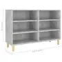 Credenza Grigio Cemento 103,5x35x70 cm in Truciolato