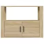 Credenza Rovere Sonoma 80x30x60 cm in Legno Multistrato