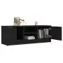 Mobile Porta TV Nero 102x35x36,5 cm in Legno Multistrato