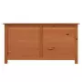 Box Cuscini da Esterno Marrone 100x50x56cm Legno Massello Abete