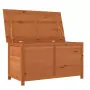 Box Cuscini da Esterno Marrone 100x50x56cm Legno Massello Abete