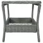 Tavolo da Giardino Grigio Chiaro 45x45x46,5 cm in Polyrattan