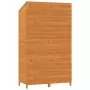 Capanno da Giardino Marrone 102x52x174,5cm Legno Massello Abete