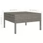 Set Divani da Giardino 12 pz con Cuscini in Polyrattan Grigio