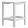 Tavolo da Giardino Adirondack Bianco 38x38x46 cm HDPE