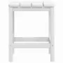 Tavolo da Giardino Adirondack Bianco 38x38x46 cm HDPE