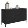 Credenza Nera 100x36x60 cm in Legno Multistrato