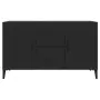 Credenza Nera 100x36x60 cm in Legno Multistrato