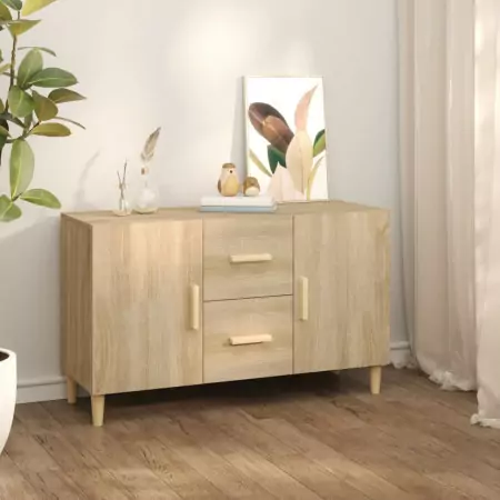 Credenza Rovere Sonoma 100x36x60 cm in Legno Ingegnerizzato