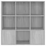 Libreria Grigio Sonoma 98x30x98 cm