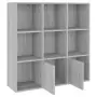 Libreria Grigio Sonoma 98x30x98 cm