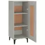 Credenza Grigio Cemento 34,5x34x90 cm in Legno Multistrato