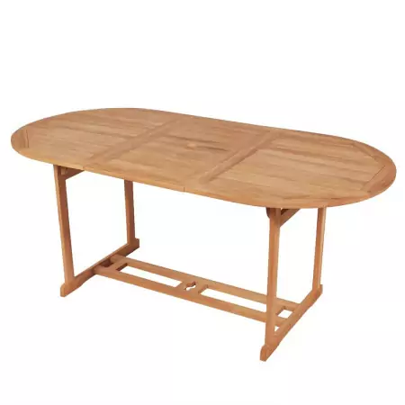 Tavolo da Giardino 180x90x75 cm in Massello di Teak