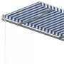 Tenda Retrattile Manuale Autoportante 450x350 cm Blu Bianca