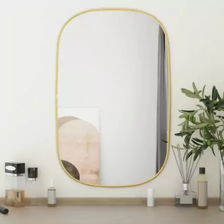 Specchio da Parete Dorato 70x45 cm