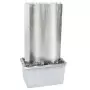 Fontana da Giardino Argento 60,2x37x122,1 cm in Acciaio Inox