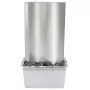 Fontana da Giardino Argento 60,2x37x122,1 cm in Acciaio Inox