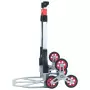 Carrello per Scale Pieghevole 70 kg in Alluminio Argento