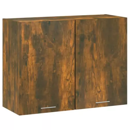 Mobile Pensile Rovere Fumo 80x31x60 cm in Legno Multistrato