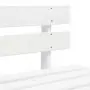 Divano Centrale Giardino su Pallet Bianco Legno Pino Impregnato