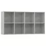 Libreria/Credenza Grigio Cemento 66x30x130 cm in Truciolato