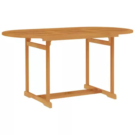 Tavolo da Giardino 150x90x75 cm in Legno Massello di Teak