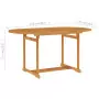 Tavolo da Giardino 150x90x75 cm in Legno Massello di Teak