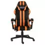 Sedia da Gaming Nero e Arancione in Similpelle