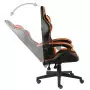 Sedia da Gaming Nero e Arancione in Similpelle