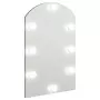 Specchio con Luci LED 60x40 cm Forma ad Arco in Vetro