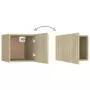 Set Porta TV 6 pz Rovere Sonoma in Truciolato