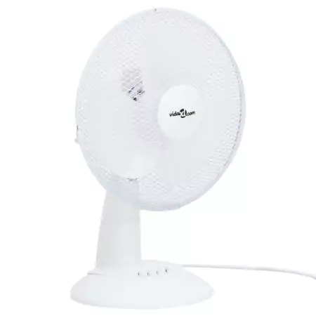 Ventilatore da Tavolo a 3 Velocità 30 cm 40 W Bianco