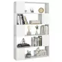 Libreria/Divisorio Bianco 100x24x155 cm in Legno Multistrato