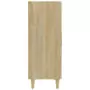 Credenza Rovere Sonoma 70x34x90 cm in Legno Multistrato