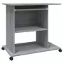 Scrivania Computer Grigio Sonoma 80x50x75 cm Legno Multistrato