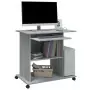 Scrivania Computer Grigio Sonoma 80x50x75 cm Legno Multistrato