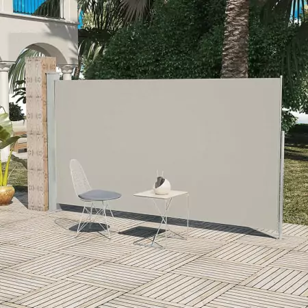 Tendalino Laterale per Patio Terrazzo 160 x 300 cm Crema