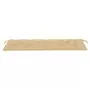 Cuscino per Panca da Giardino Beige 150x50x7 cm in Tessuto