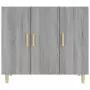 Credenza Grigio Sonoma 90x34x80 cm in Legno Multistrato