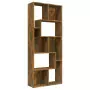 Libreria Rovere Fumo 67x24x161 cm in Legno Multistrato