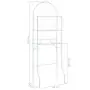 Scaffale da Bagno 60x33x174 cm Bianco