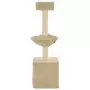 Albero per Gatti con Tiragraffi in Sisal 105 cm Beige