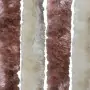 Zanzariera Beige e Marrone Chiaro 120x220 cm Ciniglia
