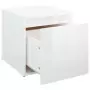 Cassetto Contenitore Bianco Lucido 40,5x40x40 cm in Legno