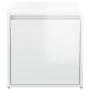 Cassetto Contenitore Bianco Lucido 40,5x40x40 cm in Legno