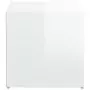 Cassetto Contenitore Bianco Lucido 40,5x40x40 cm in Legno