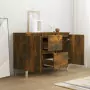 Credenza Rovere Fumo 103,5x35x70 cm in Legno Multistrato